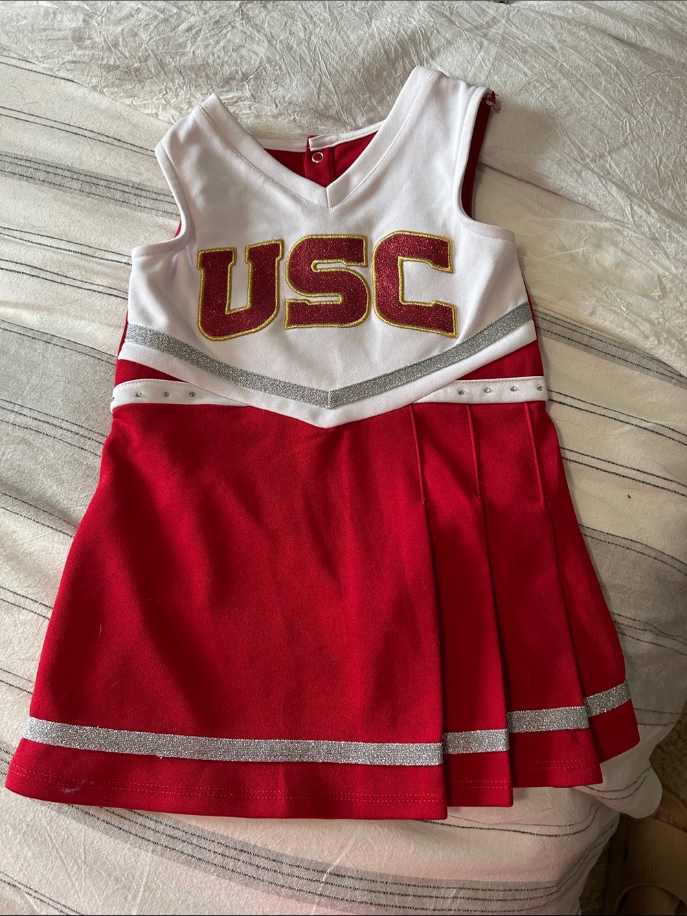 USC 3T Red & White Cheerleader Dress